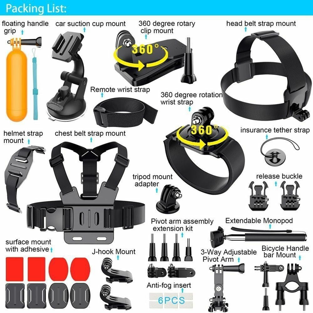 Sports DV camera accessories