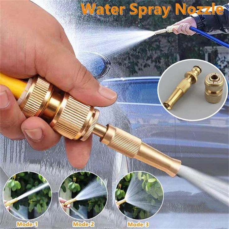 ADJUSTABLE HIGH PRESSURE WATER SPRAY NOZZLE