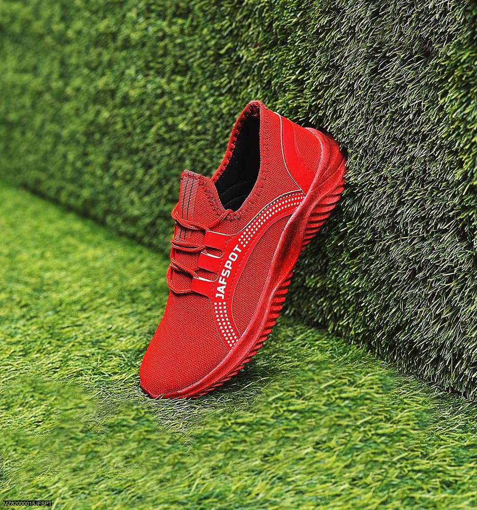 Men's Casual Breathable Fashion sneakers -JF018, Red